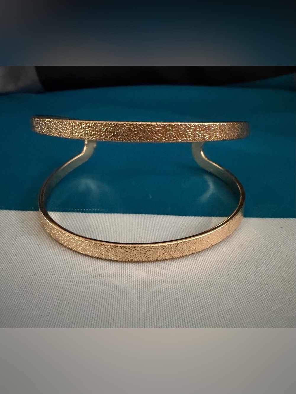 Textured Gold-Tone Cuff Bracelet